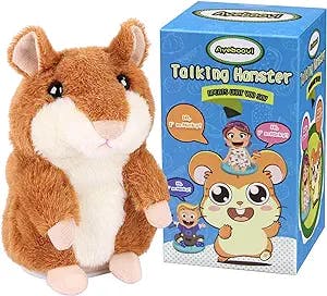 Ayeboovi Toddler Toys Talking Hamster Repeats What You Say Baby Toys Interactive Fun Toys Birthday Gift for Kids Toys for 3 4 5+ Year Old Girls Boys