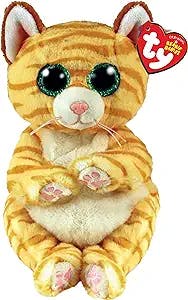 Ty Beanie Bellie Mango - Gold Cat - 6"
