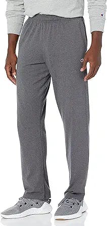 Champion Men's Open Bottom Cotton Pants for Men, Cotton Sweatpants for Men (Reg. or Big & Tall)