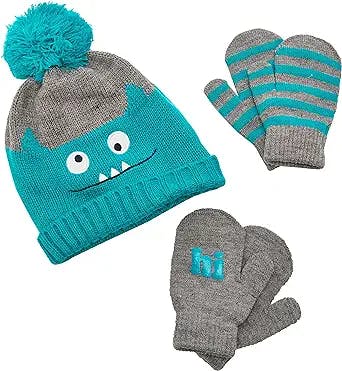 Simple Joys by Carter's Toddlers and Baby Boys' Hat and Mitten Set