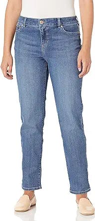 Bandolino Women's Mandie Signature Fit High Rise Straight Jean