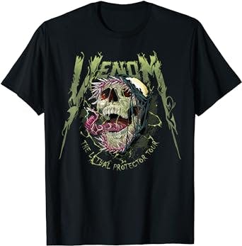Get your Symbiote on with the Marvel Venom Skull Lethal Protector Graphic T